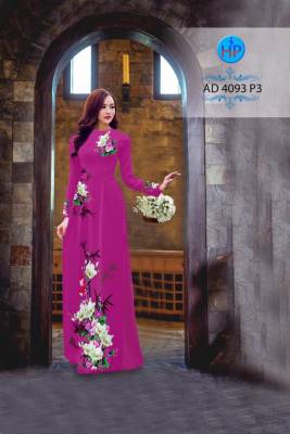 Vải áo dài hoa chùm-DT 2847