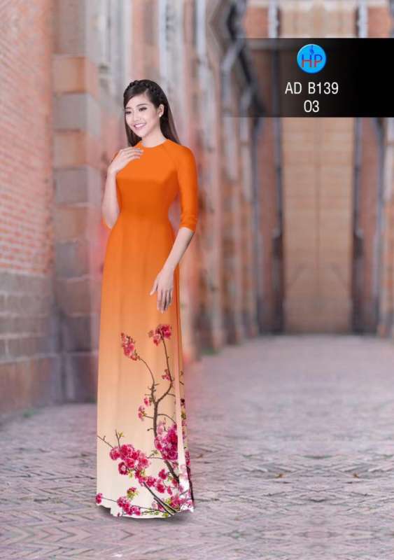 Vải áo dài cành hoa