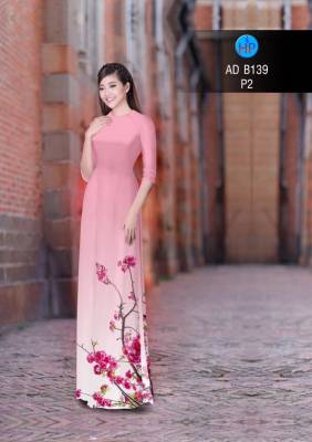 Vải áo dài cành hoa-DT 2848
