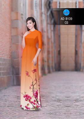 Vải áo dài cành hoa-DT 2848