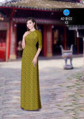 Vải áo dài hoa nhỏ toàn thân-DT 2850