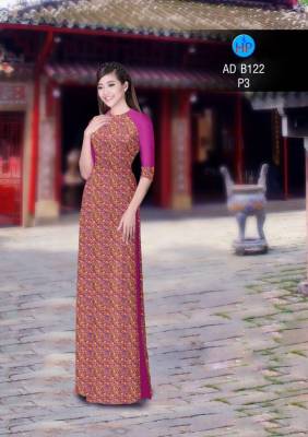 Vải áo dài hoa nhỏ toàn thân-DT 2850