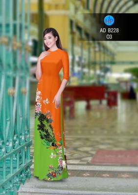 Vải áo dài chim Công-DT 2853