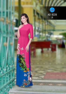 Vải áo dài chim Công-DT 2853