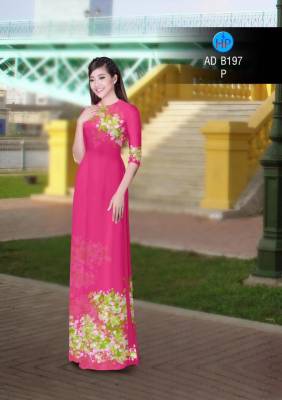 Vải áo dài hoa nhỏ-DT 2855