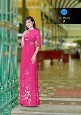 Vải áo dài hoa mờ-DT 2860