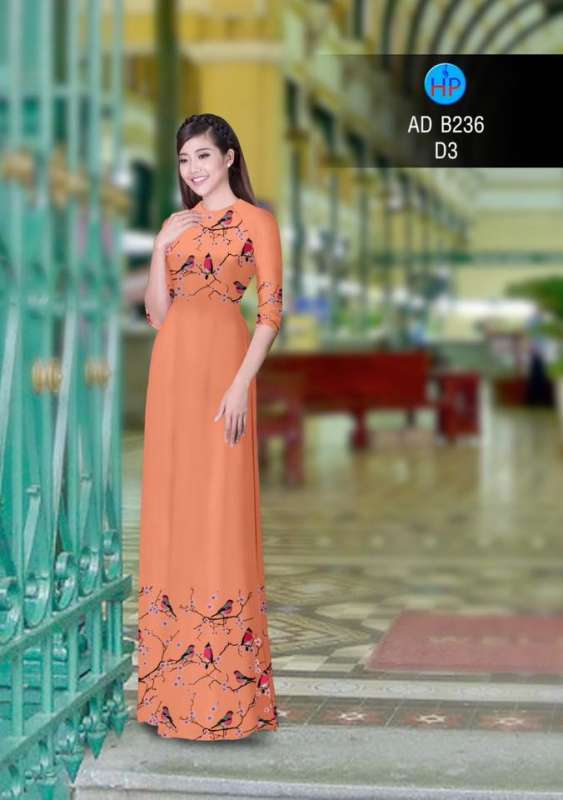 Vải áo dài chim cảnh