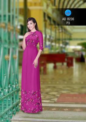 Vải áo dài chim cảnh-DT 2862