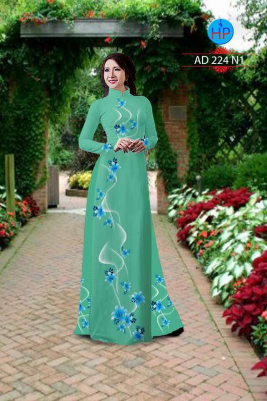 Vải áo dài họa tiết 3D