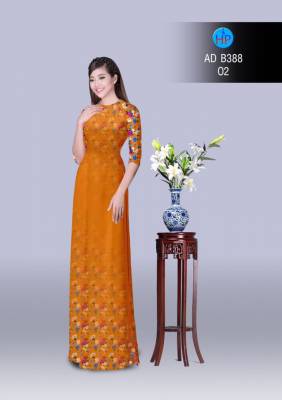 Vải áo dài hoa nhí-DT 2868