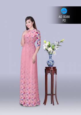Vải áo dài hoa nhí-DT 2868