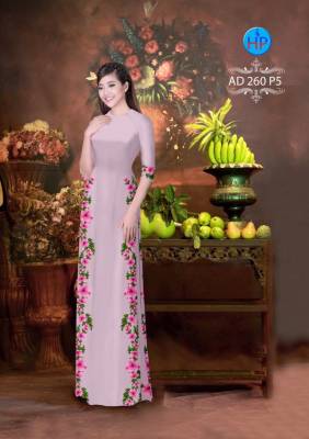 Vải áo dài hoa dây 2 bên-DT 2872