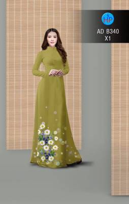 Vải áo dài hoa cúc-DT 2876