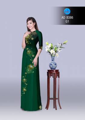 Vải áo dài hoa văn lấp lánh-DT 2877