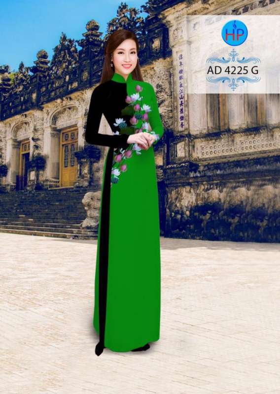 Vải áo dài hoa Sen