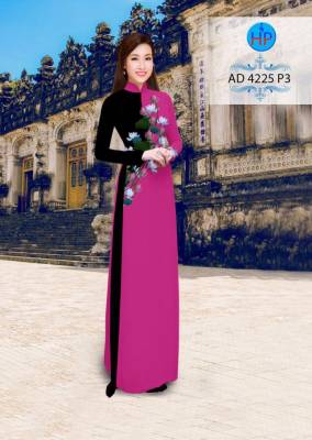 Vải áo dài hoa Sen-DT 2878