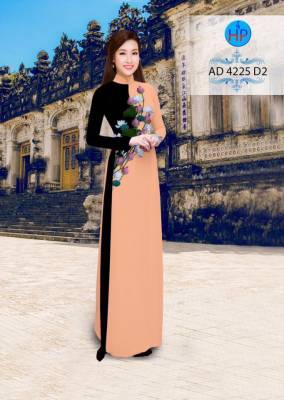 Vải áo dài hoa Sen-DT 2878