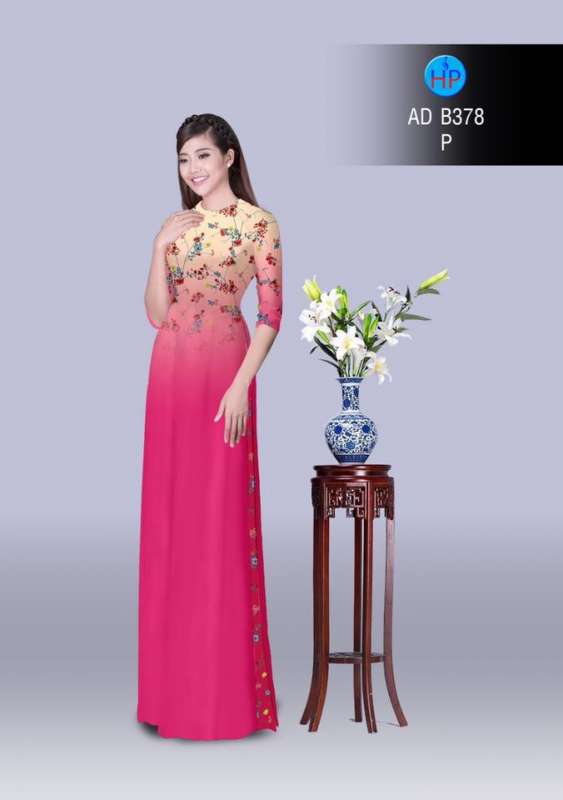 Vải áo dài hoa nhí