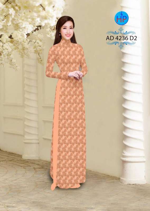 Vải áo dài hoa nhỏ