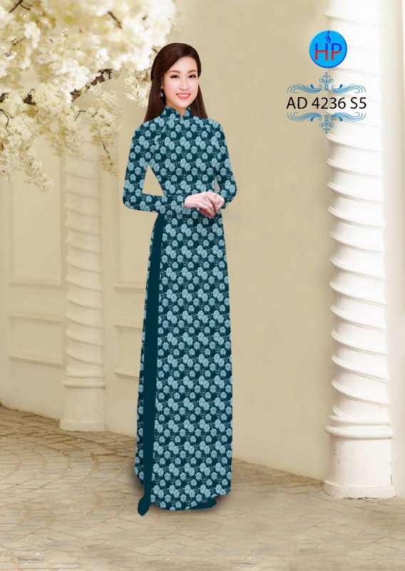 Vải áo dài hoa nhỏ