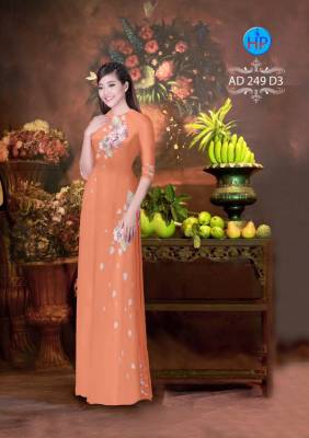 Vải áo dài hoa rơi-DT 2891