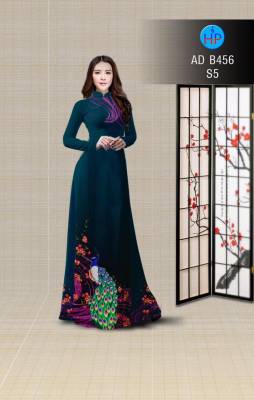 Vải áo dài chim Công-DT 2901