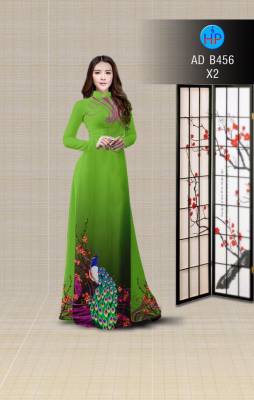 Vải áo dài chim Công-DT 2901