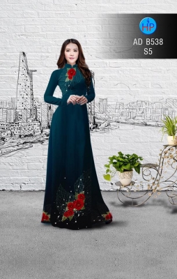 Vải áo dài hoa lá-DT 2969