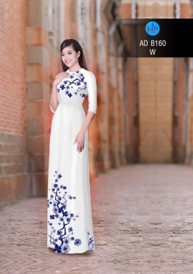 Vải áo dài cành Đào-DT 2971