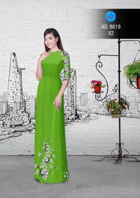 Vải áo dài hoa dây-DT 2975