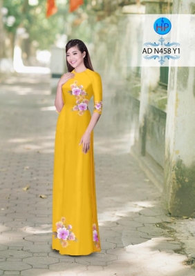 Vải áo dài hoa chìm 3D-DT 3041