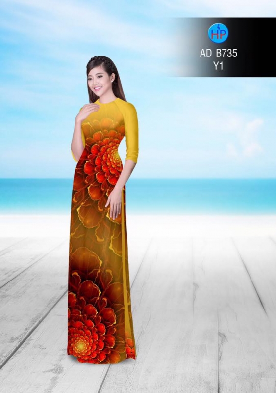 Vải áo dài lập thể 3D