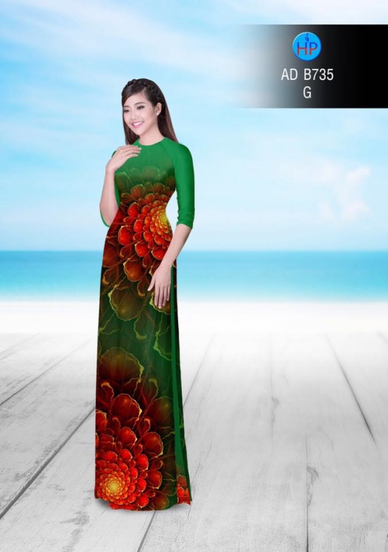 Vải áo dài lập thể 3D