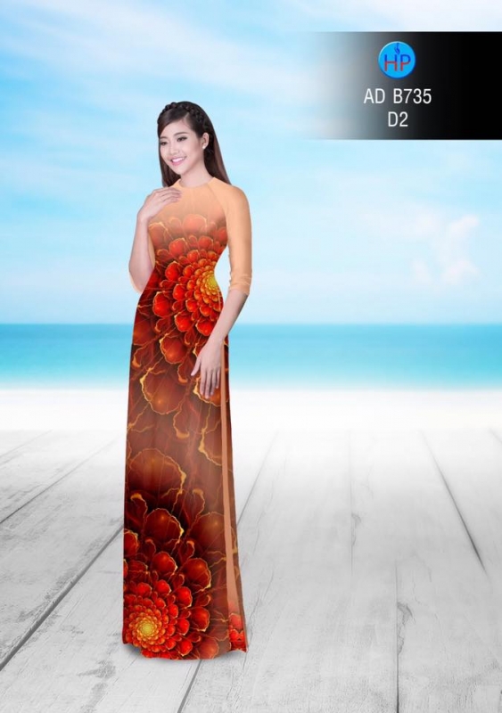 Vải áo dài lập thể 3D