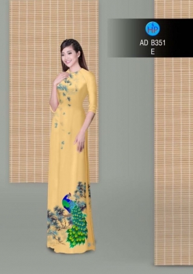 Vải áo dài chim Công-DT 3051