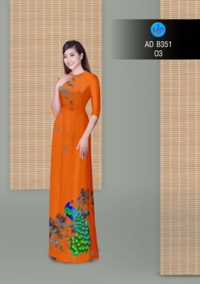 Vải áo dài chim Công-DT 3051