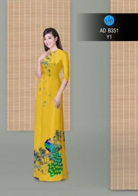 Vải áo dài chim Công-DT 3051