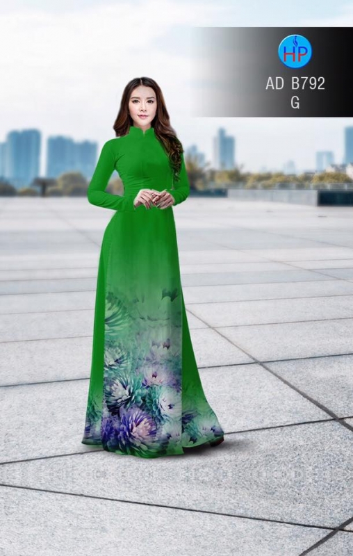 Vải áo dài hoa mờ
