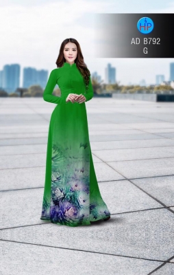 Vải áo dài hoa mờ-DT 3052