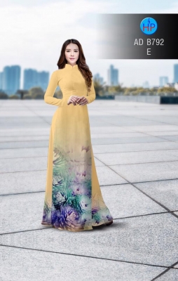 Vải áo dài hoa mờ-DT 3052