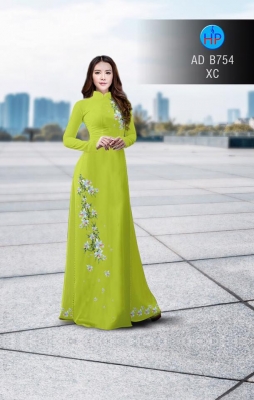 Vải áo dài hoa chạy dọc-DT 3061