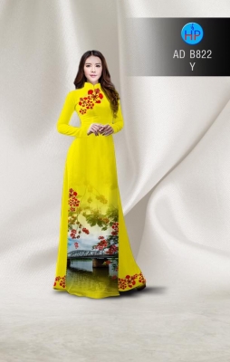 Vải áo dài hoa Phượng-DT 3069