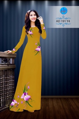 Vải áo dài hoa bướm-DT 3071