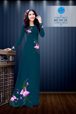 Vải áo dài hoa bướm-DT 3071
