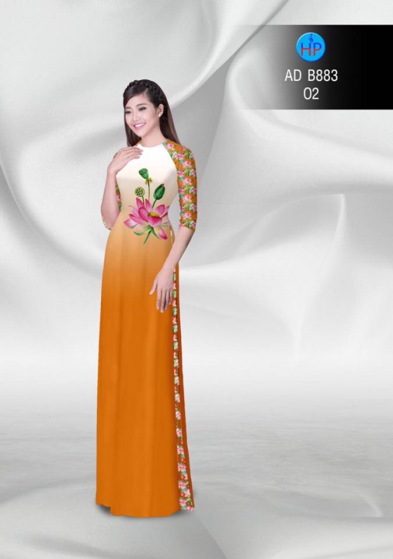 Vải áo dài hoa Sen