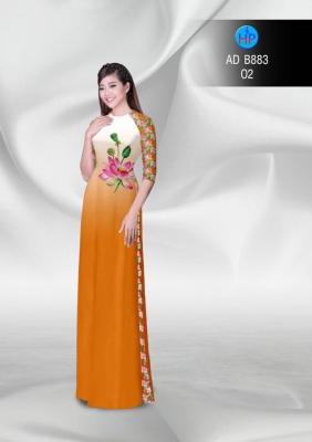 Vải áo dài hoa Sen-DT 3153