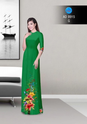 Vải áo dài hoa Ly-DT 3163