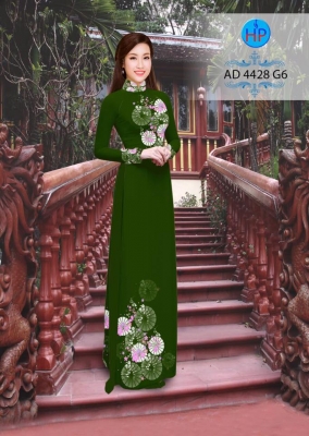 Vải áo dài họa tiết tròn-DT 3164