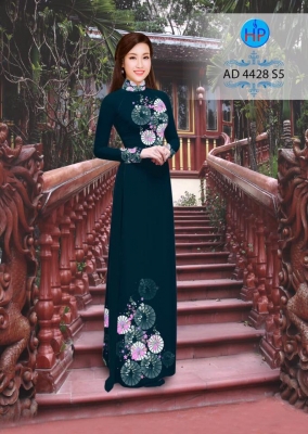 Vải áo dài họa tiết tròn-DT 3164