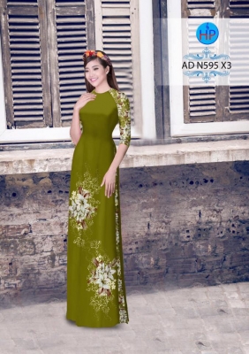 Vải áo dài hoa Sứ-DT 3166